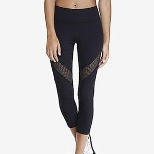 Express EXP Core Mesh Inset Compression Leggings